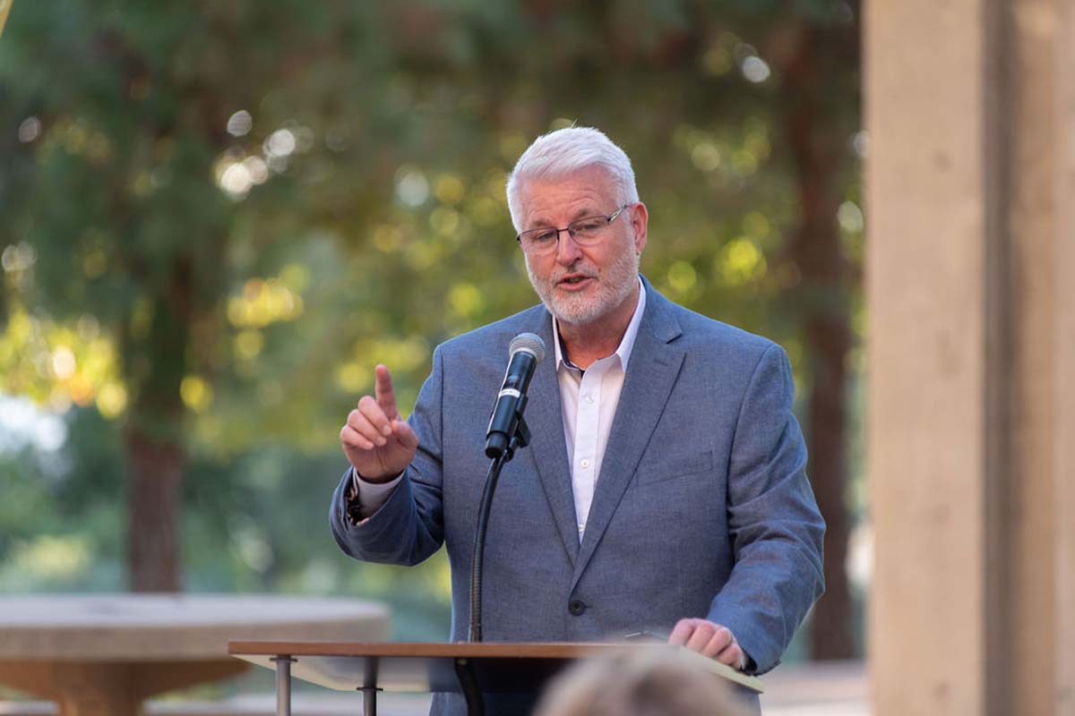 Attendees enjoying the naming ceremony