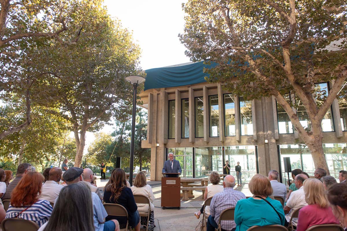 Attendees enjoying the naming ceremony