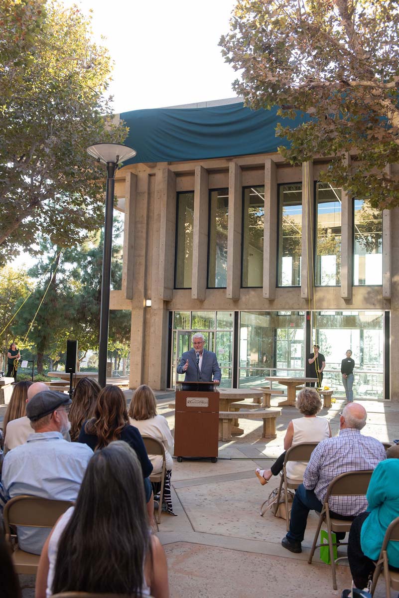 Attendees enjoying the naming ceremony