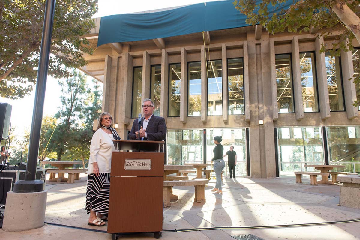 Attendees enjoying the naming ceremony