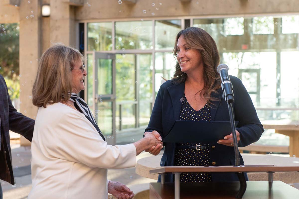 Attendees enjoying the naming ceremony
