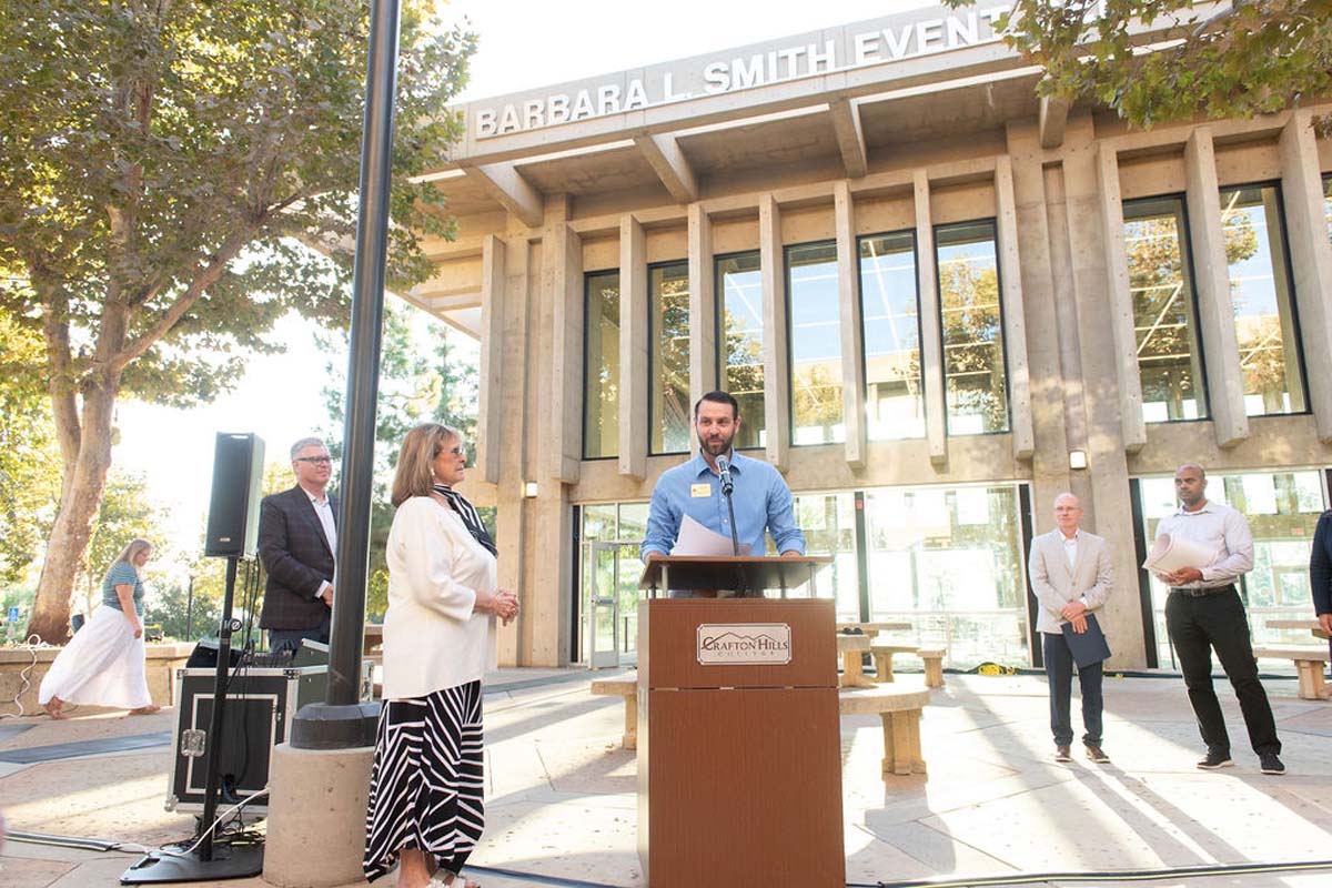 Attendees enjoying the naming ceremony