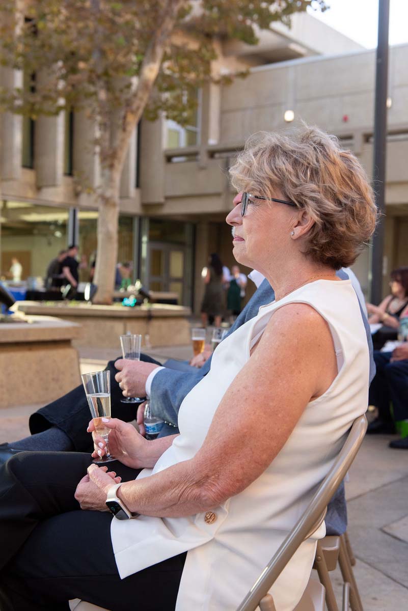 Attendees enjoying the naming ceremony