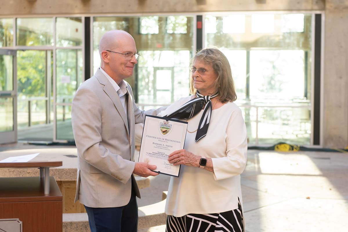 Attendees enjoying the naming ceremony