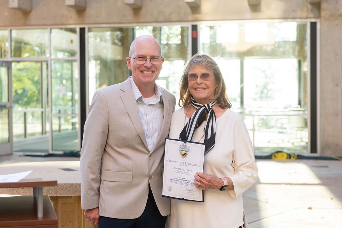 Attendees enjoying the naming ceremony