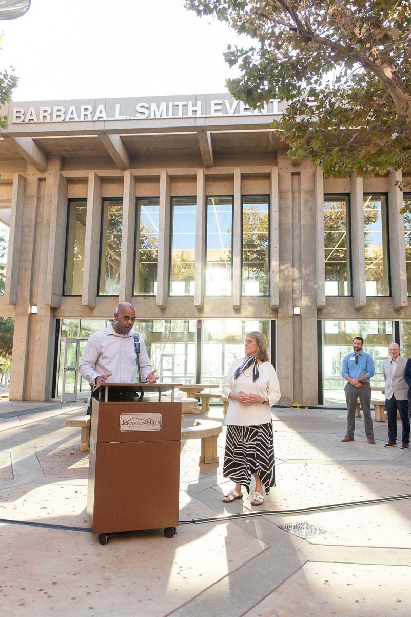 Attendees enjoying the naming ceremony