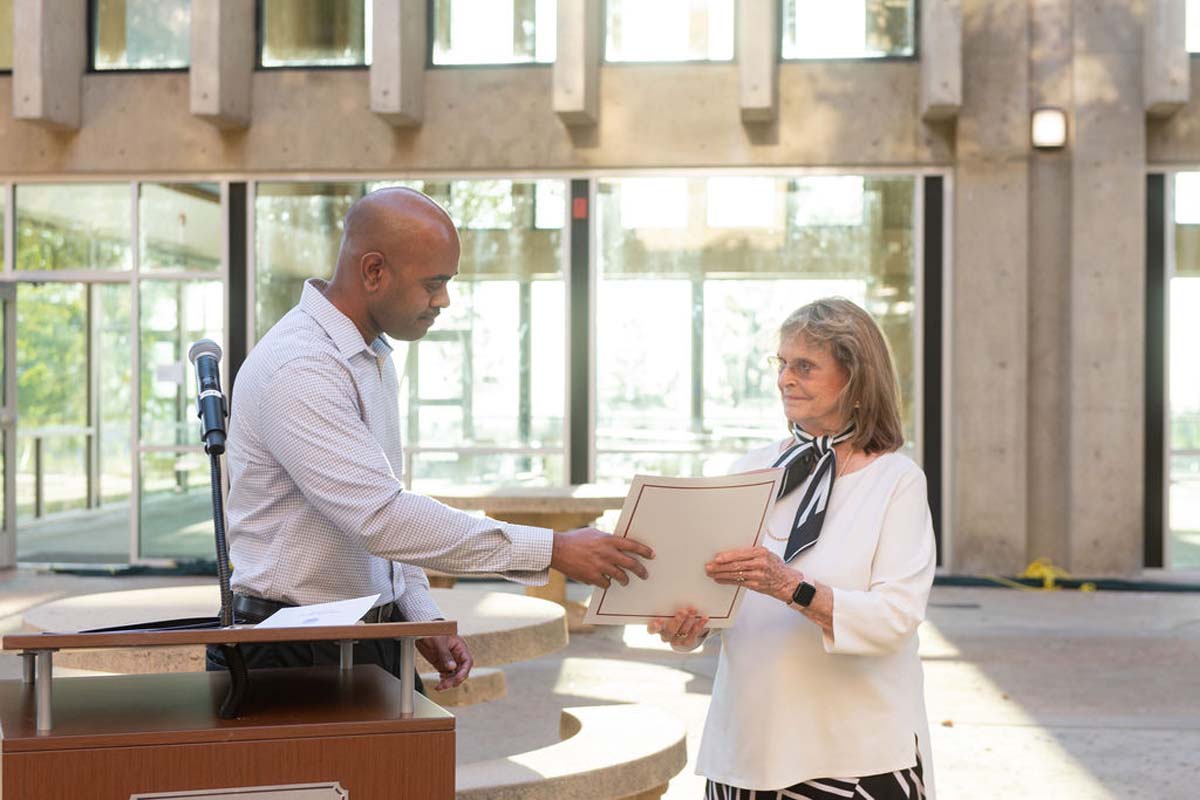Attendees enjoying the naming ceremony