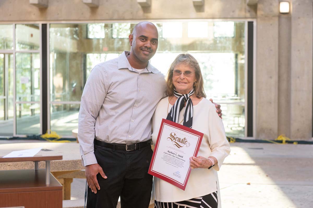 Attendees enjoying the naming ceremony