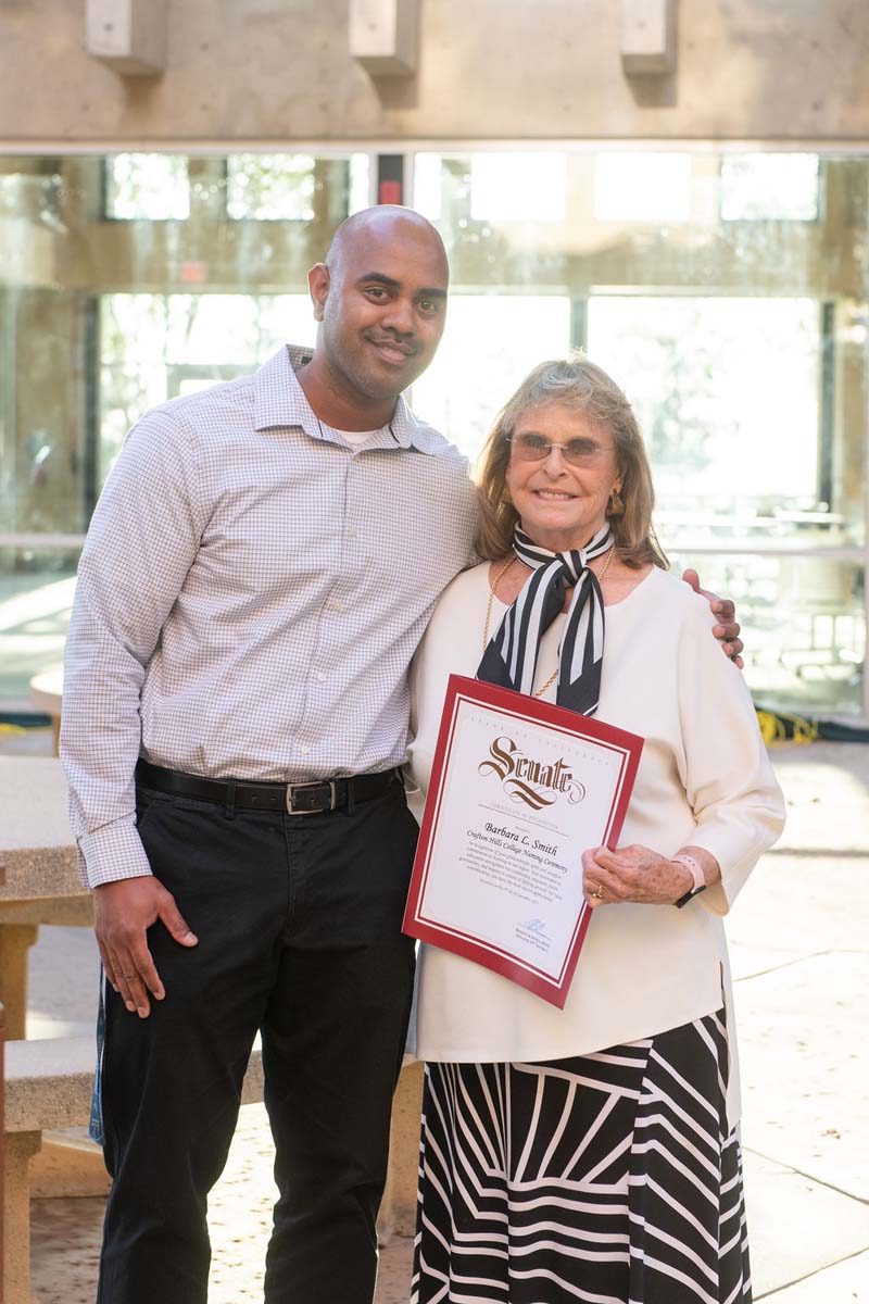 Attendees enjoying the naming ceremony