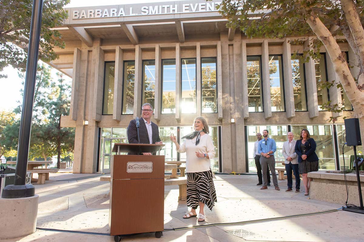 Attendees enjoying the naming ceremony