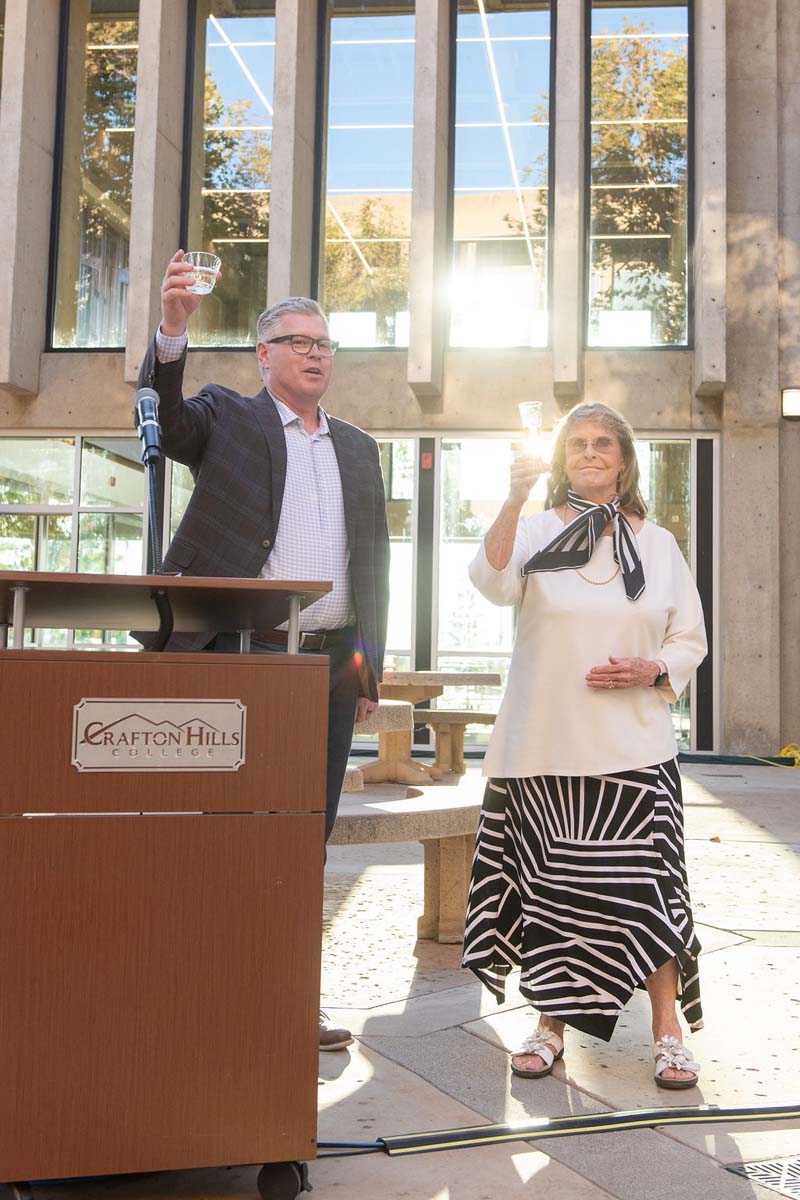 Attendees enjoying the naming ceremony