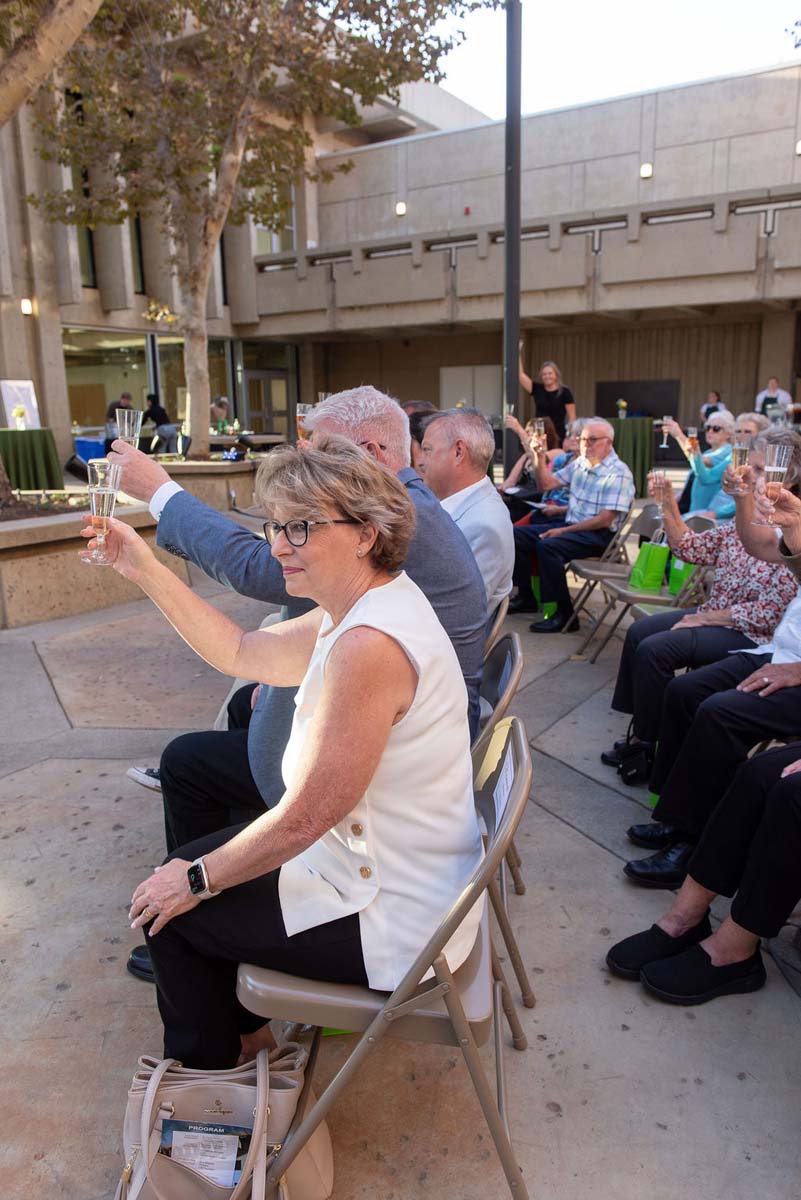 Attendees enjoying the naming ceremony