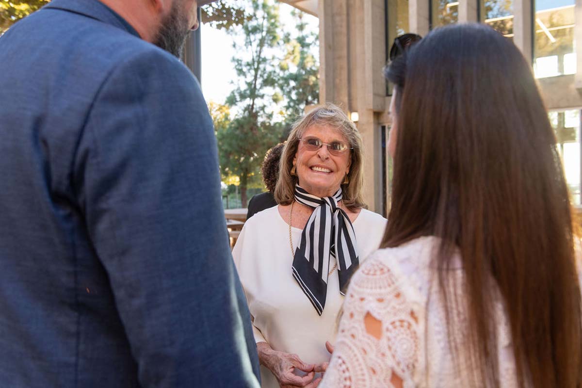 Attendees enjoying the naming ceremony