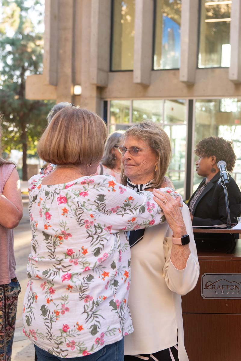 Attendees enjoying the naming ceremony