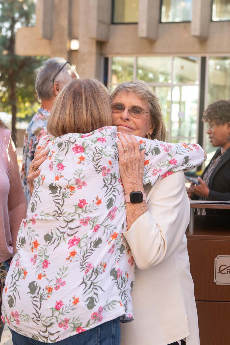 Attendees enjoying the naming ceremony