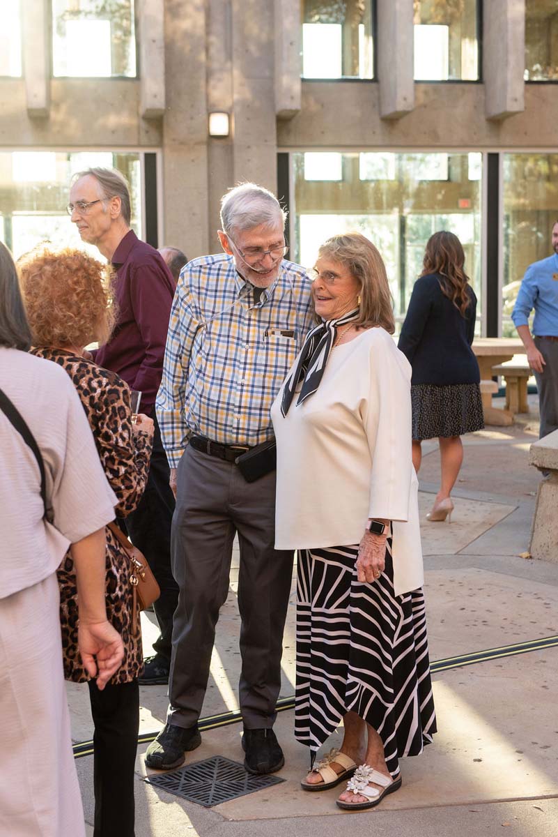 Attendees enjoying the naming ceremony