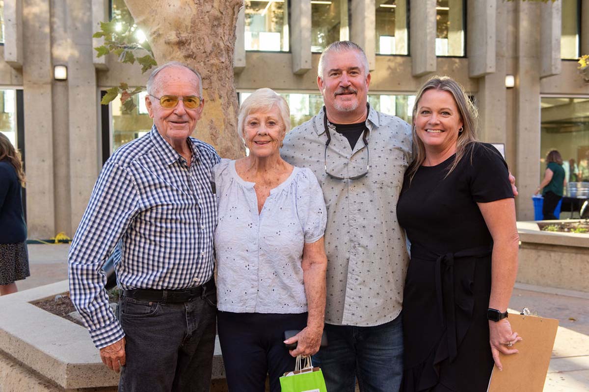 Attendees enjoying the naming ceremony