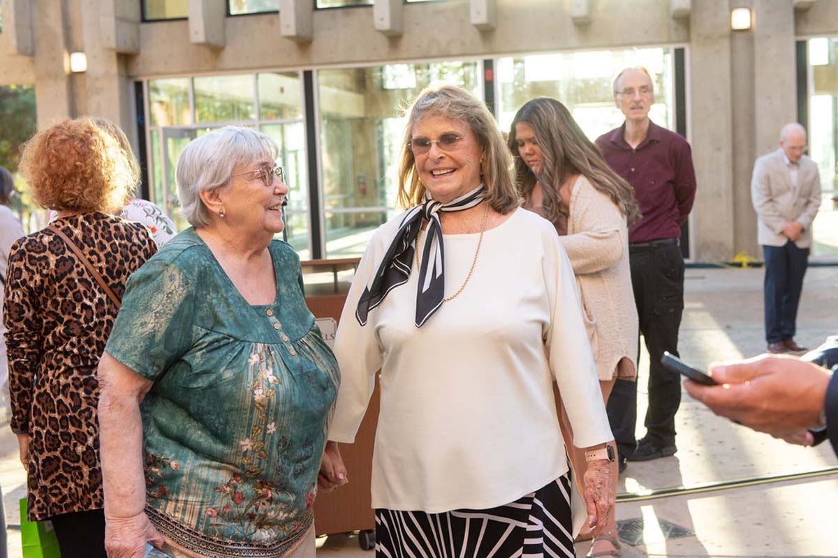 Attendees enjoying the naming ceremony