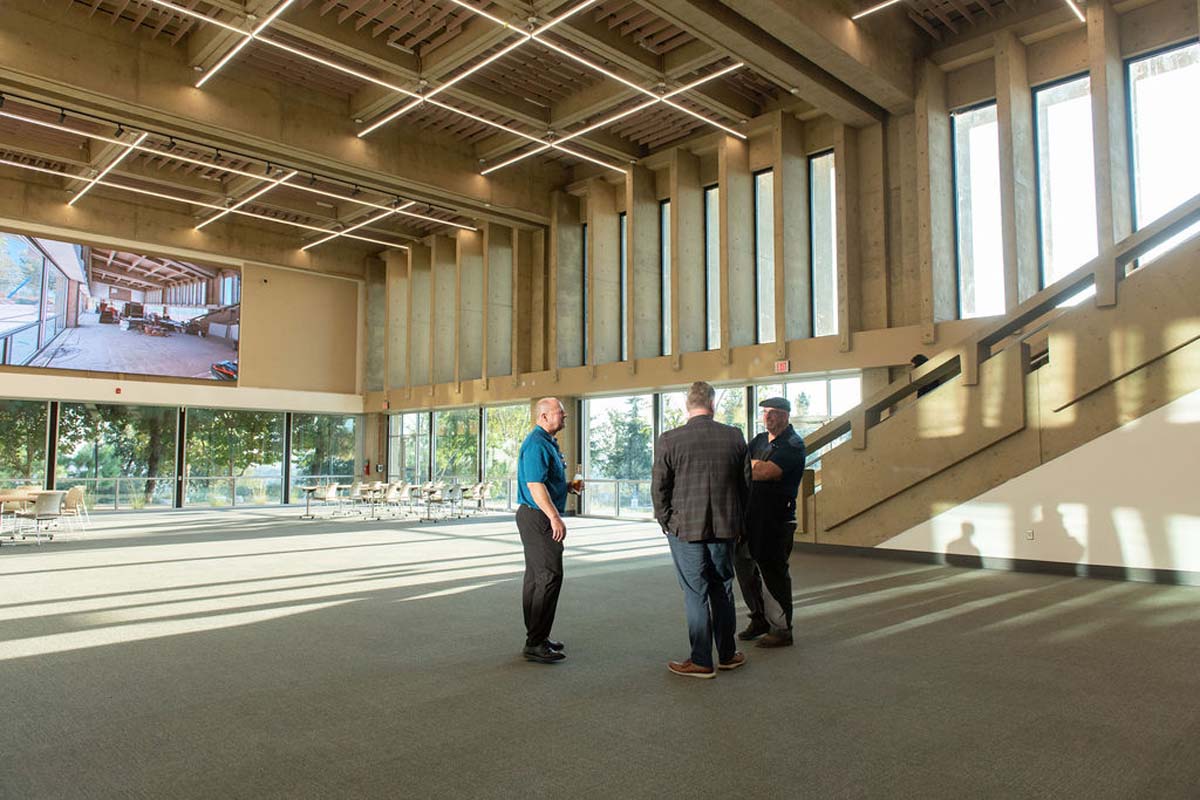 Attendees enjoying the naming ceremony