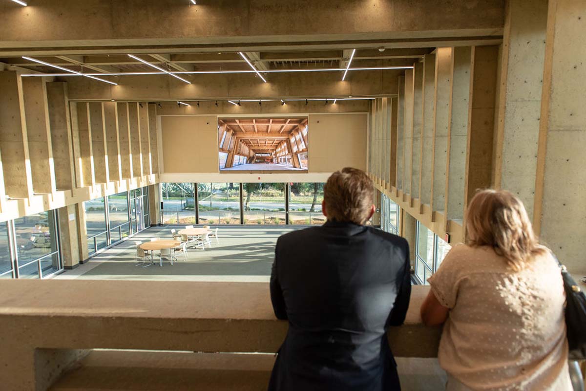 Attendees enjoying the naming ceremony