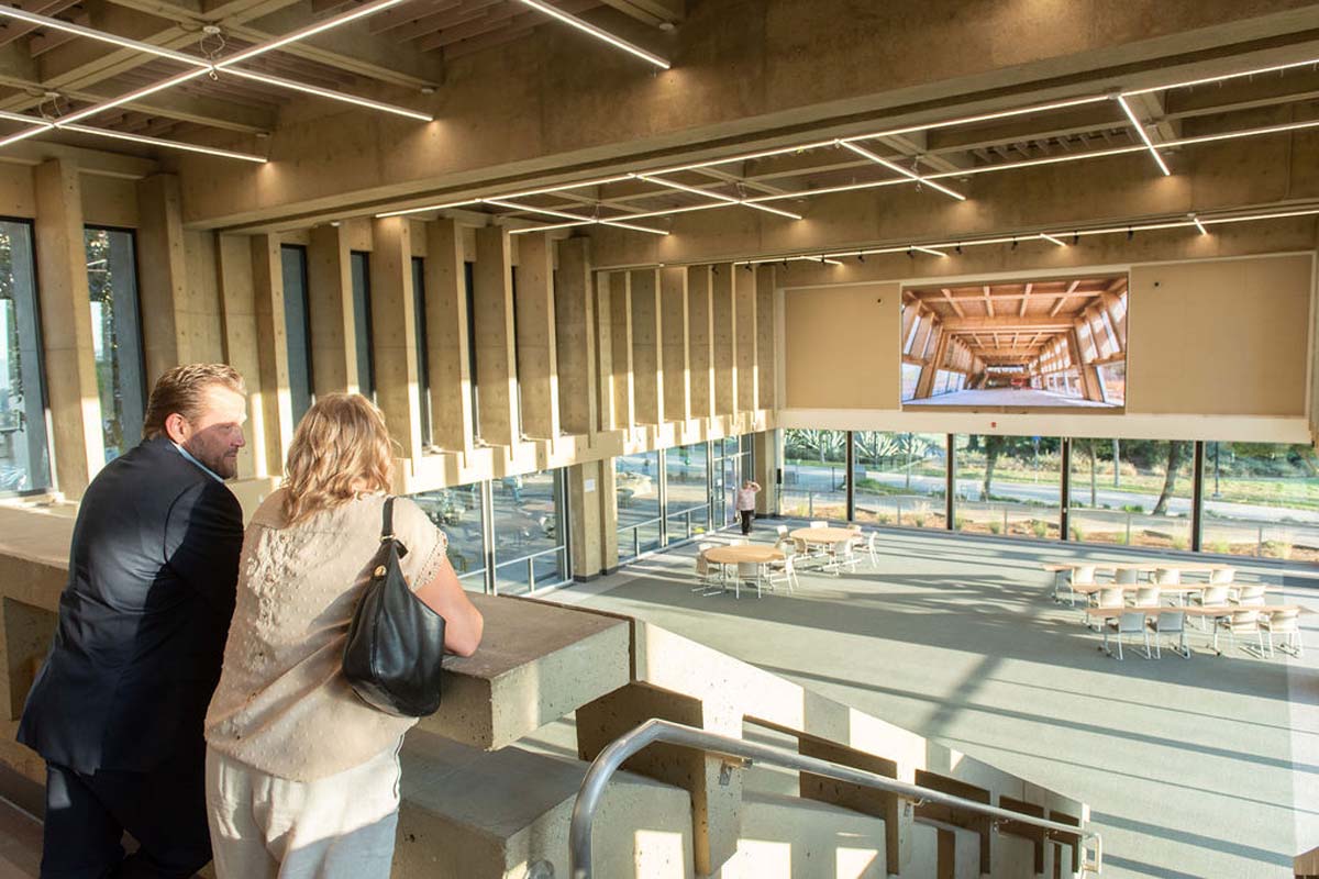 Attendees enjoying the naming ceremony