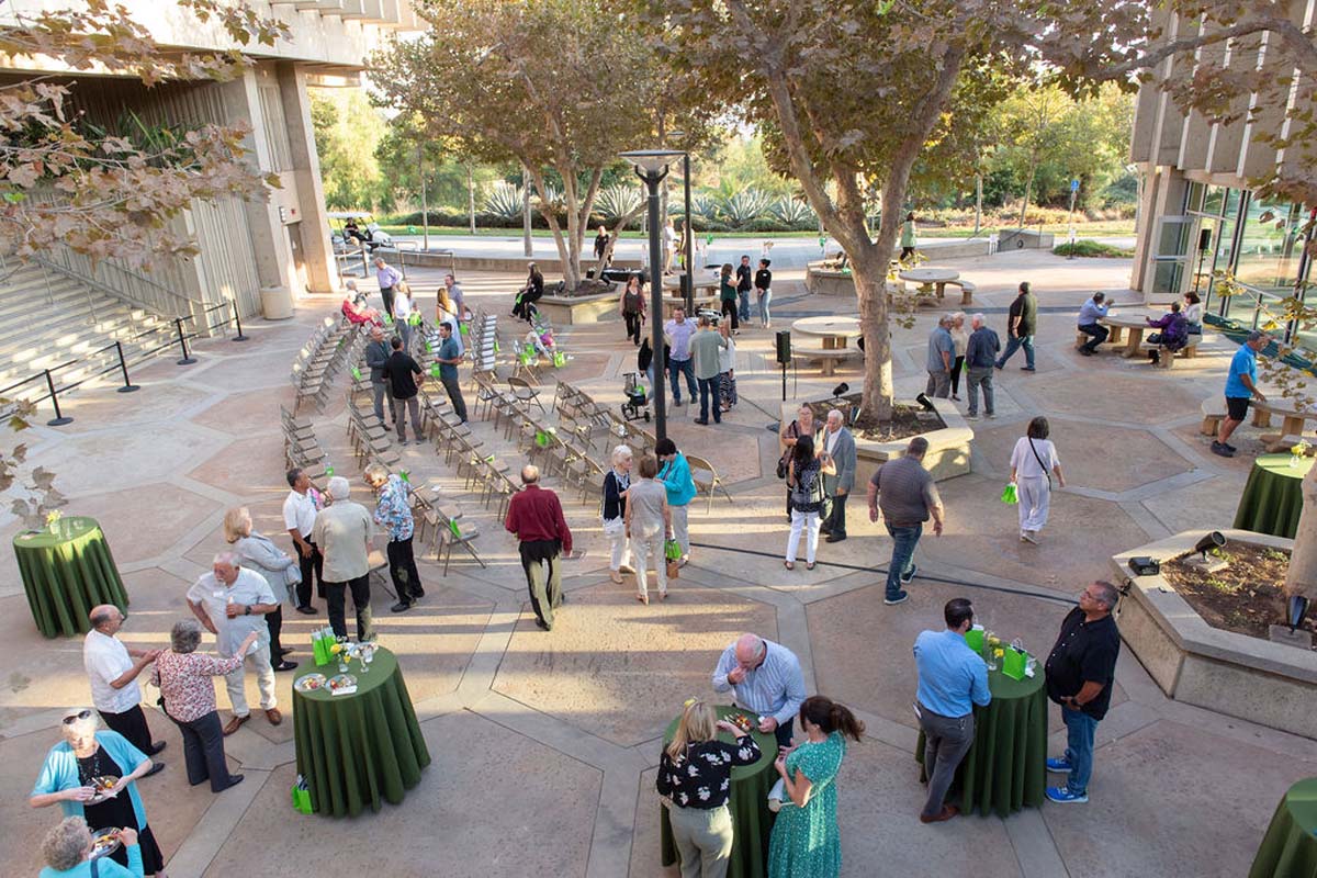 Attendees enjoying the naming ceremony