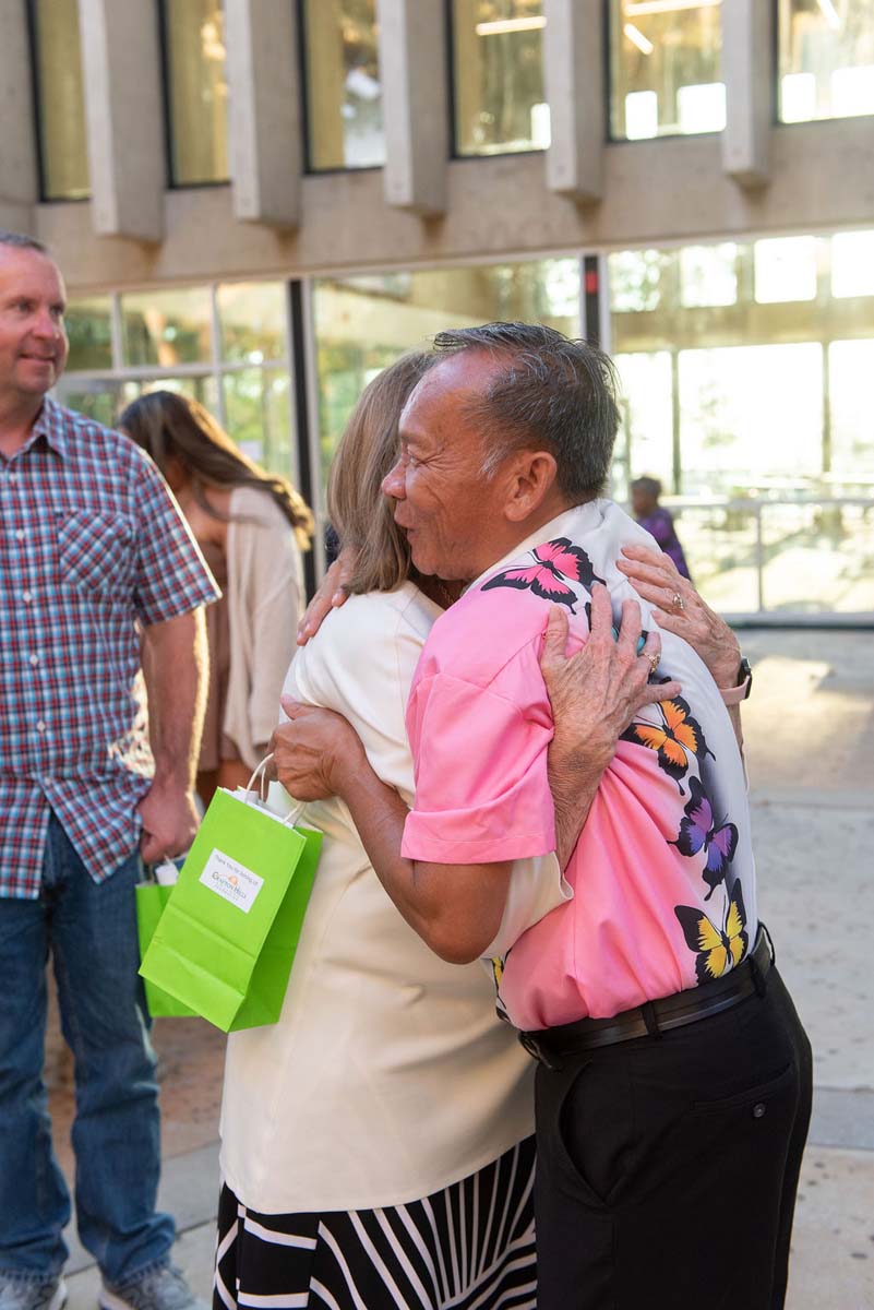 Attendees enjoying the naming ceremony