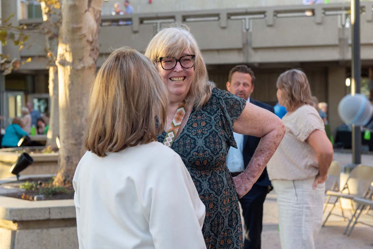 Attendees enjoying the naming ceremony