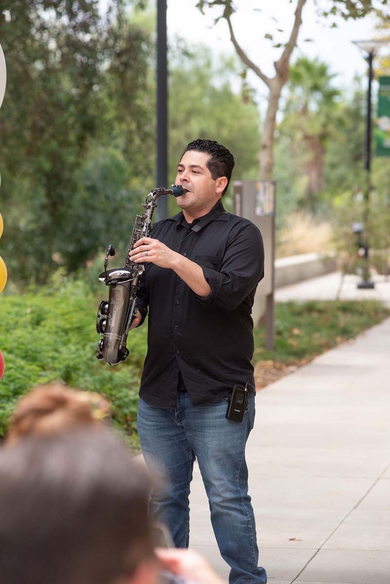 Attendees enjoing the Multicultural Center Grand Opening