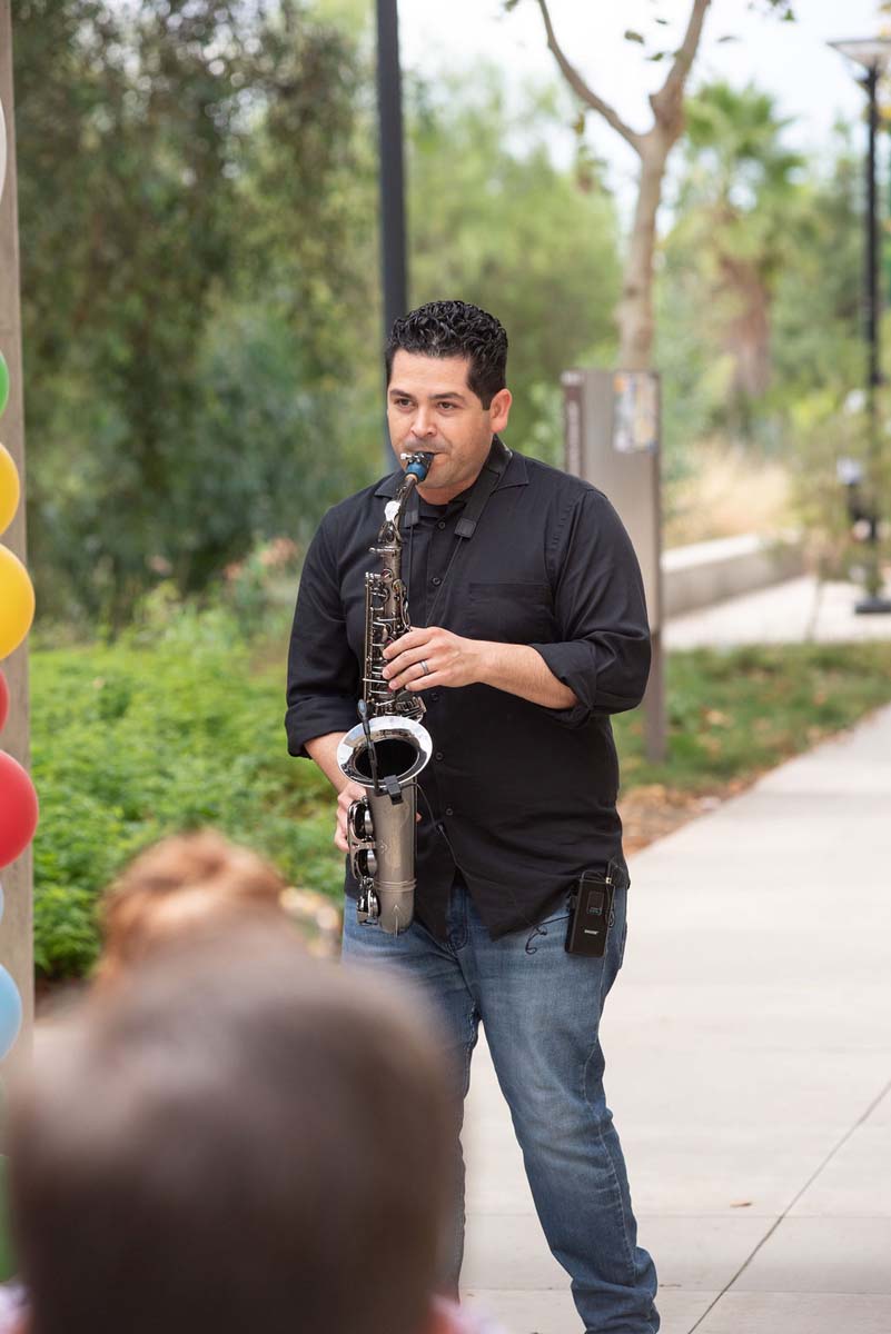 Attendees enjoing the Multicultural Center Grand Opening
