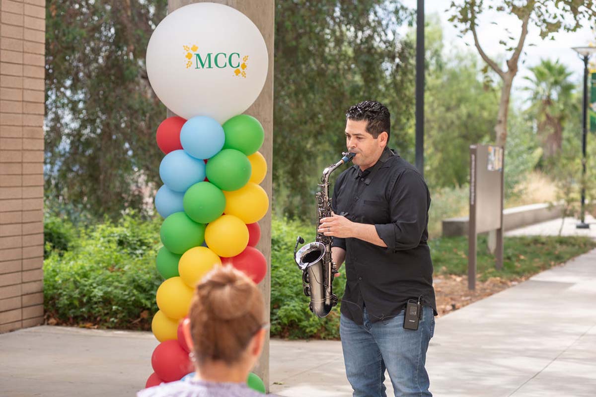 Attendees enjoing the Multicultural Center Grand Opening