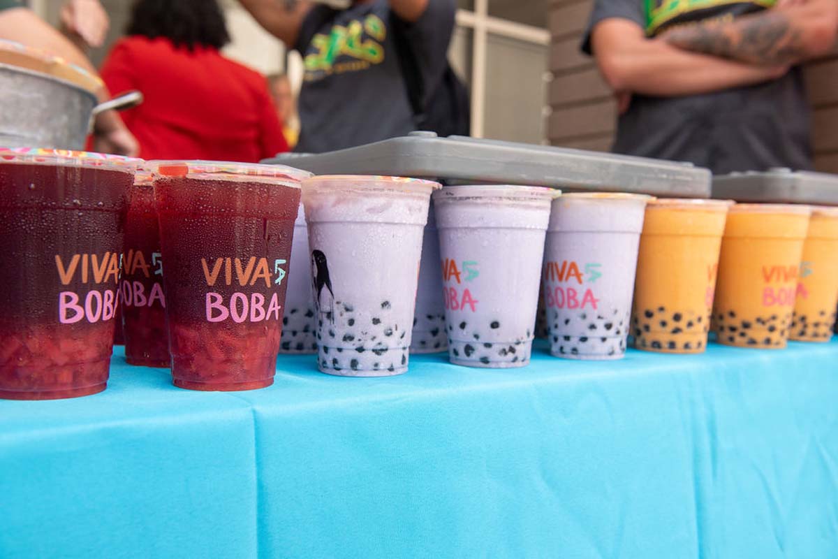 Attendees enjoing the Multicultural Center Grand Opening