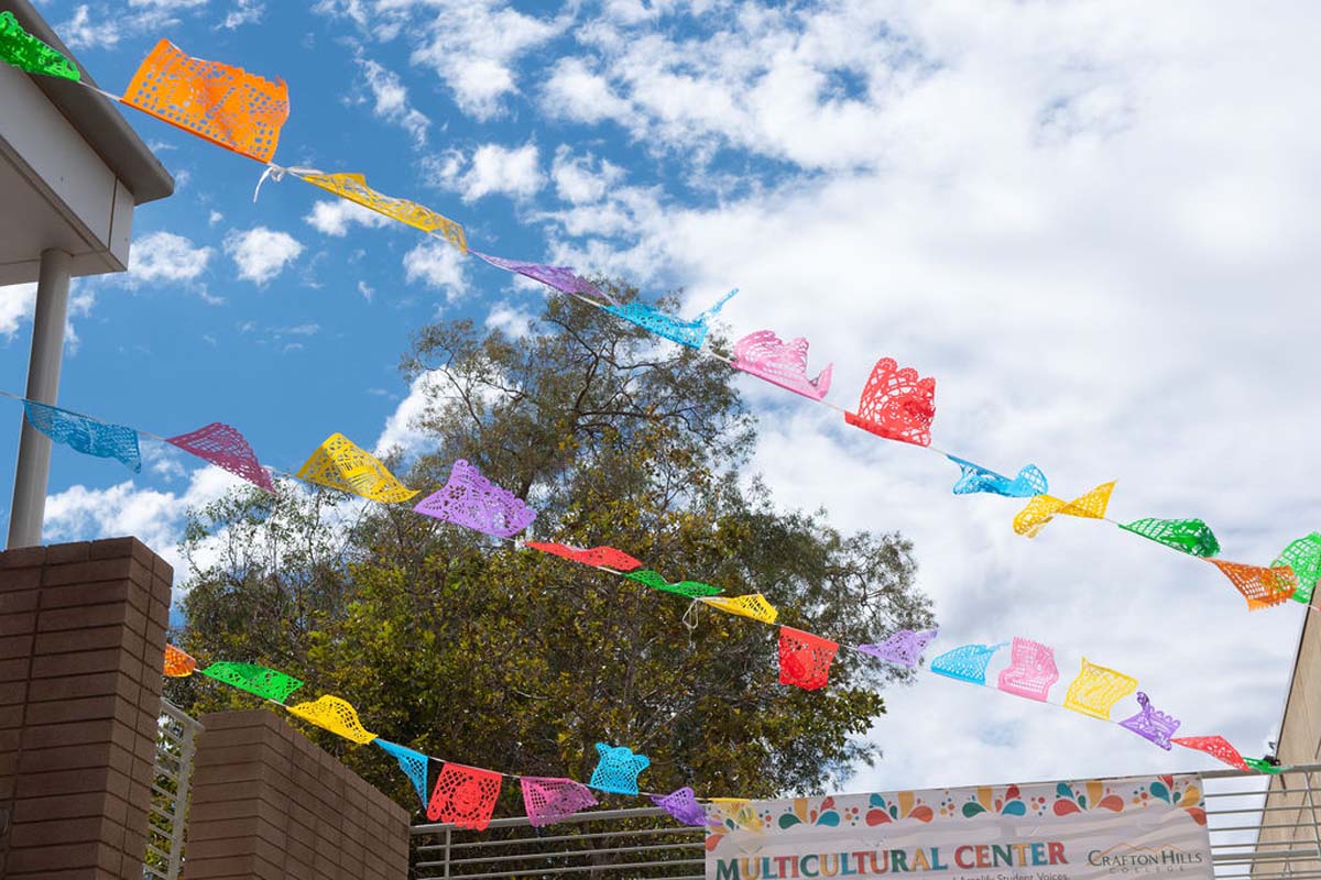 Attendees enjoing the Multicultural Center Grand Opening
