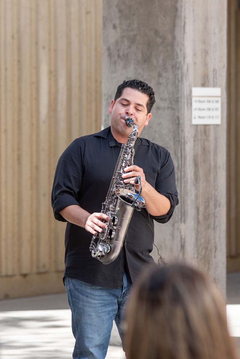 Attendees enjoing the Multicultural Center Grand Opening