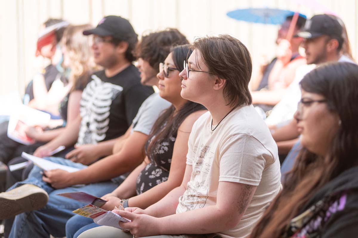 Attendees enjoing the Multicultural Center Grand Opening