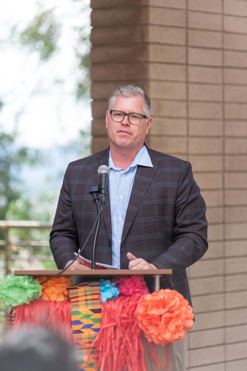 Attendees enjoing the Multicultural Center Grand Opening