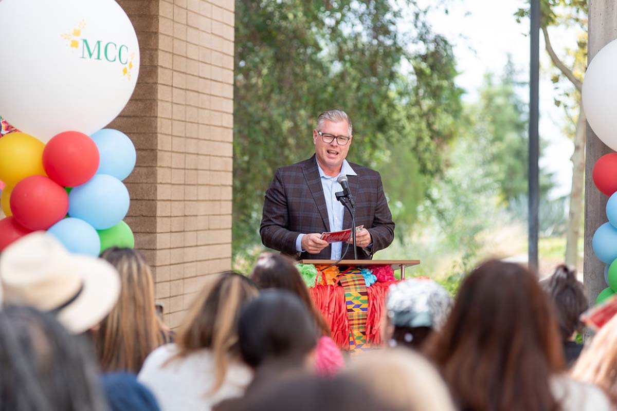 Attendees enjoing the Multicultural Center Grand Opening