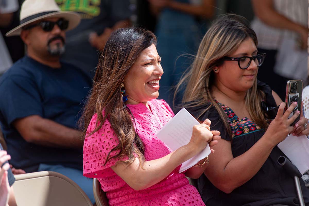 Attendees enjoing the Multicultural Center Grand Opening