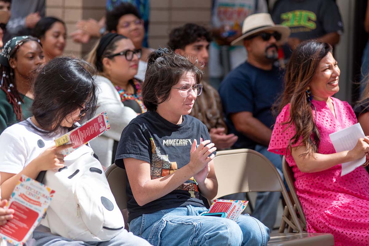 Attendees enjoing the Multicultural Center Grand Opening