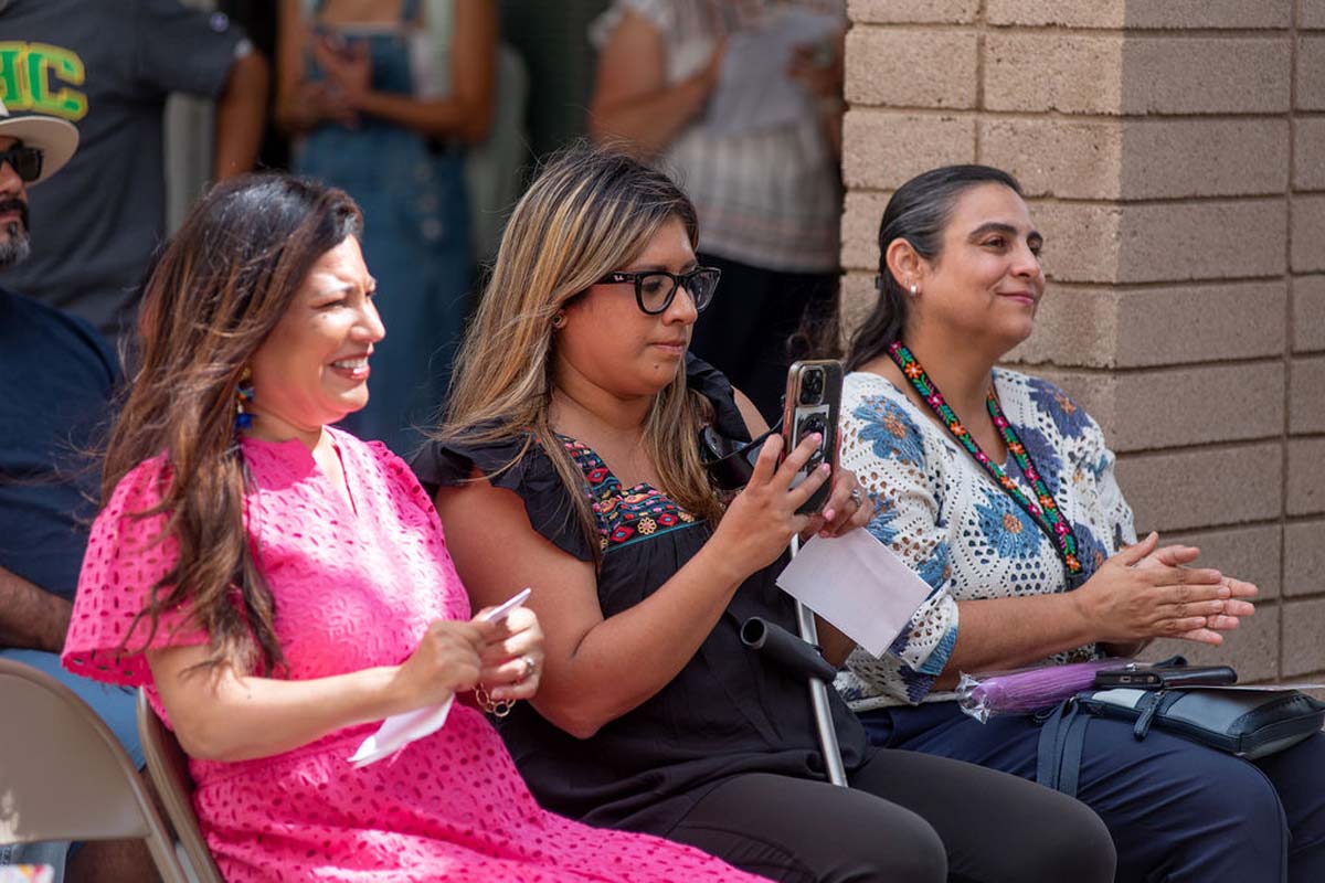 Attendees enjoing the Multicultural Center Grand Opening
