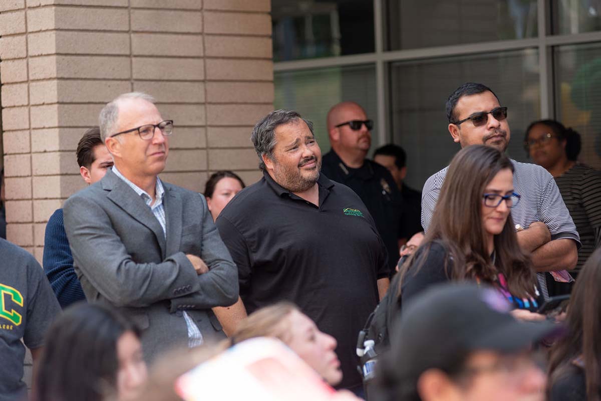Attendees enjoing the Multicultural Center Grand Opening