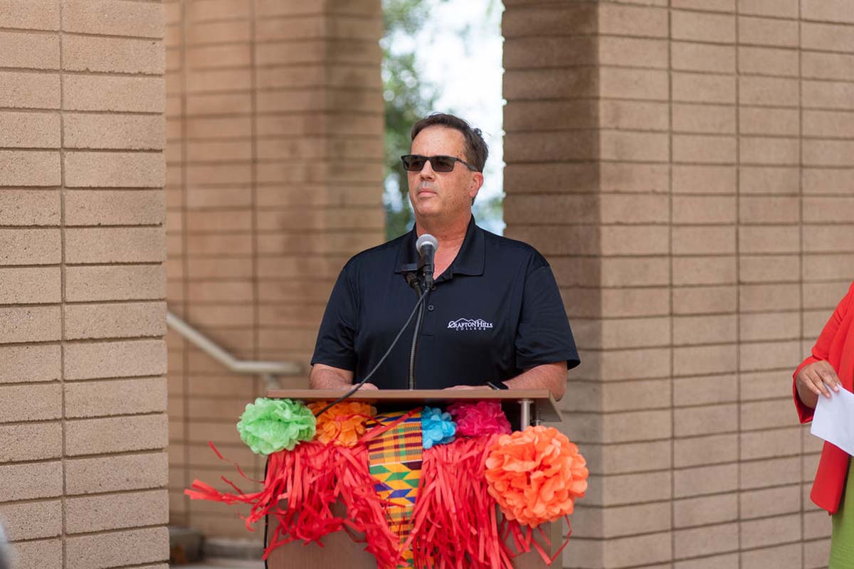 Attendees enjoing the Multicultural Center Grand Opening