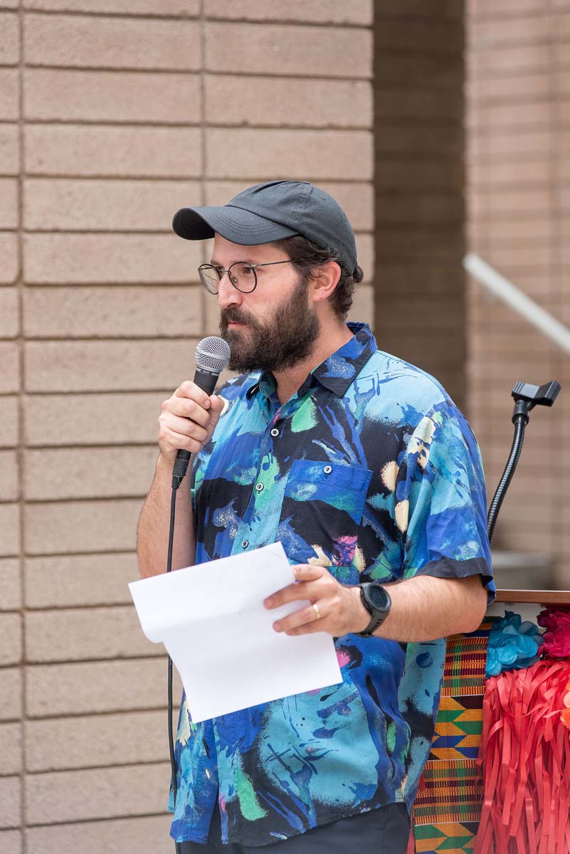 Attendees enjoing the Multicultural Center Grand Opening