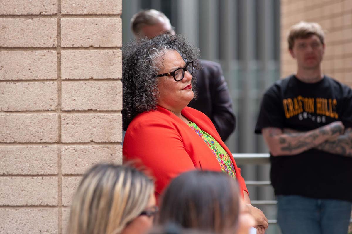 Attendees enjoing the Multicultural Center Grand Opening