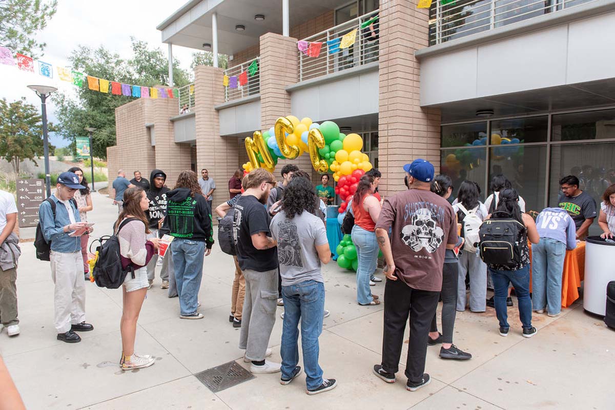 Attendees enjoing the Multicultural Center Grand Opening