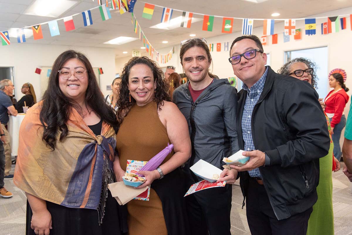 Attendees enjoing the Multicultural Center Grand Opening