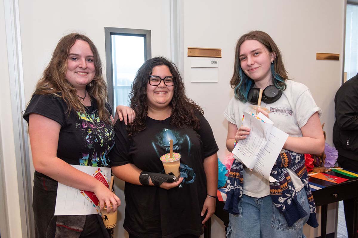 Attendees enjoing the Multicultural Center Grand Opening