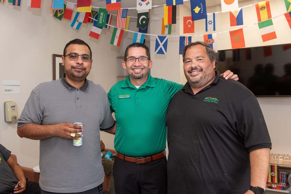 Attendees enjoing the Multicultural Center Grand Opening