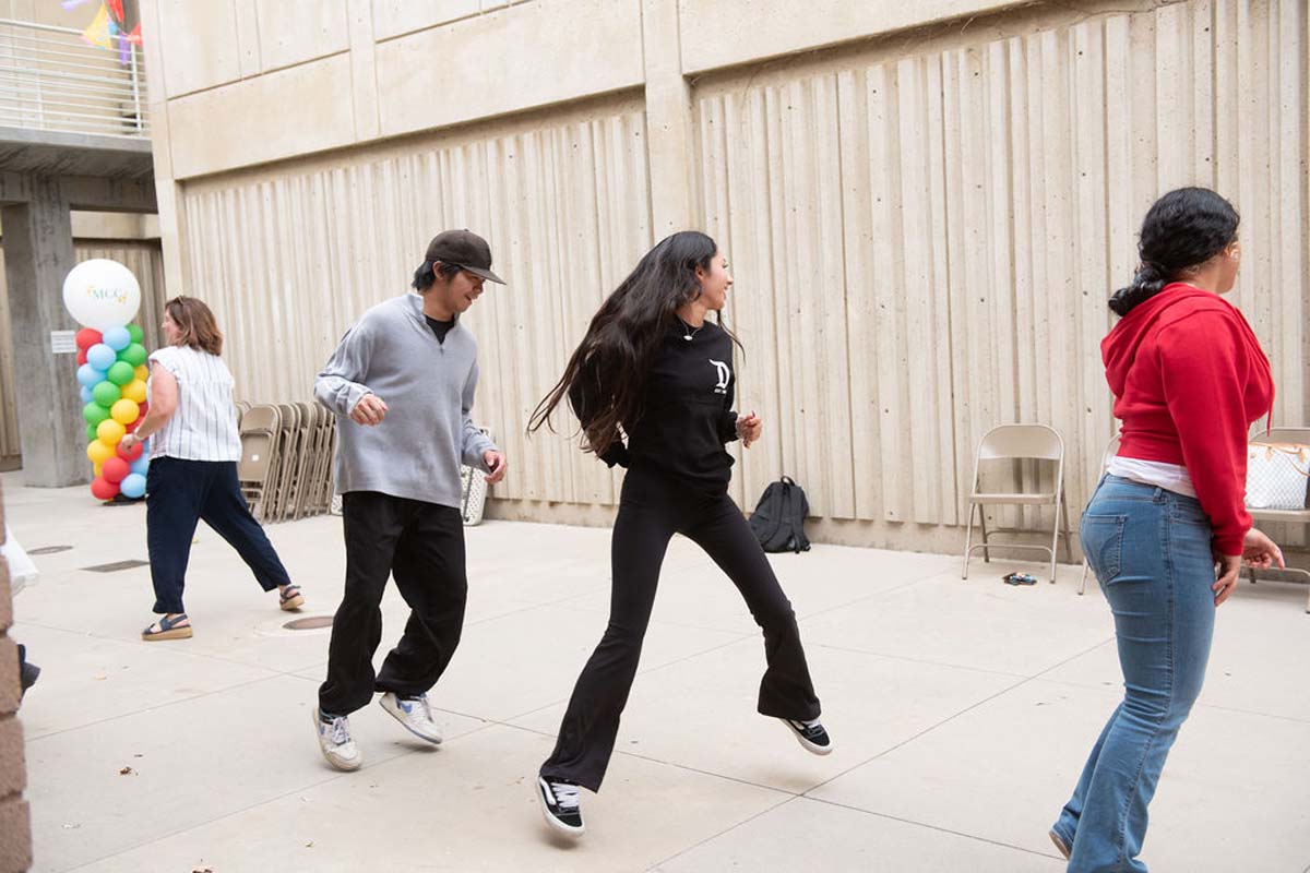 Attendees enjoing the Multicultural Center Grand Opening