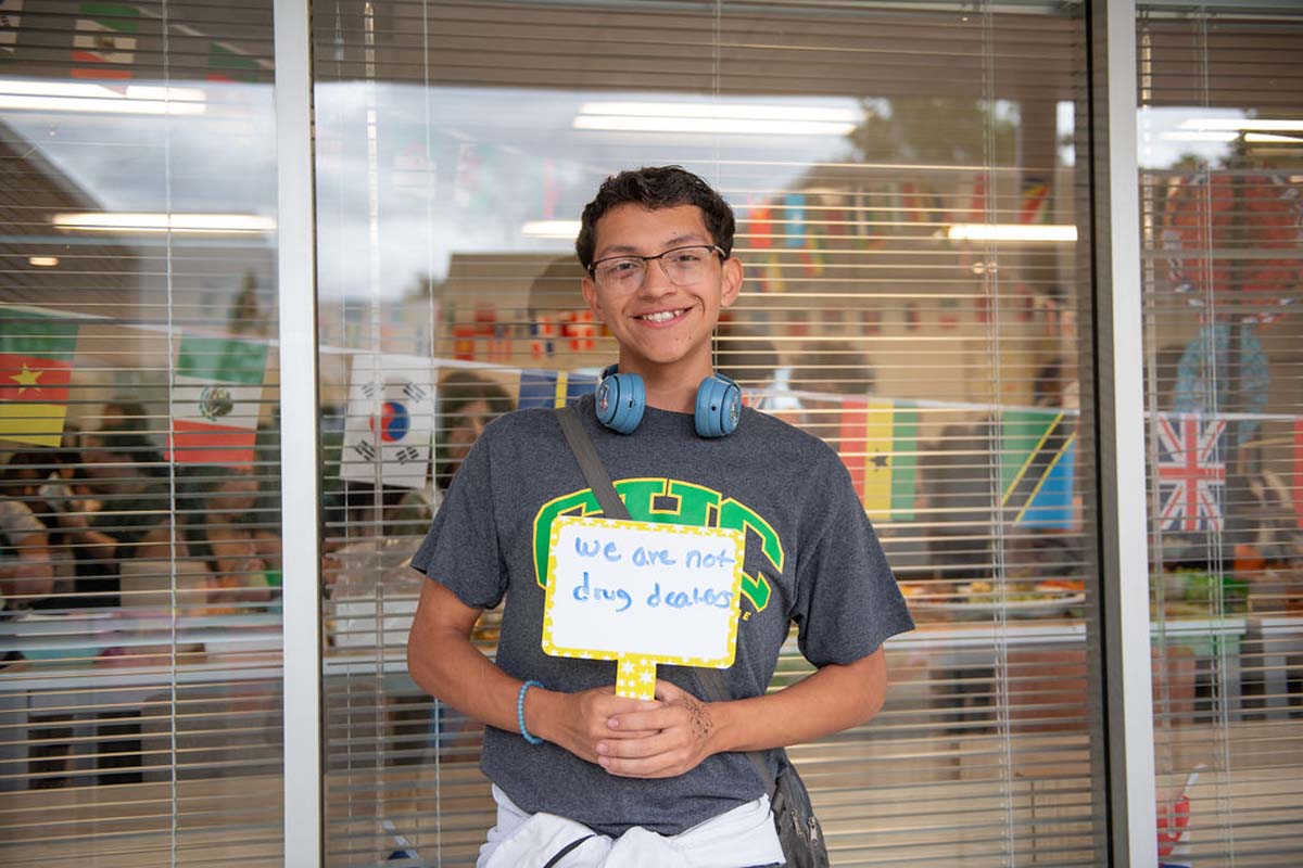 Attendees enjoing the Multicultural Center Grand Opening